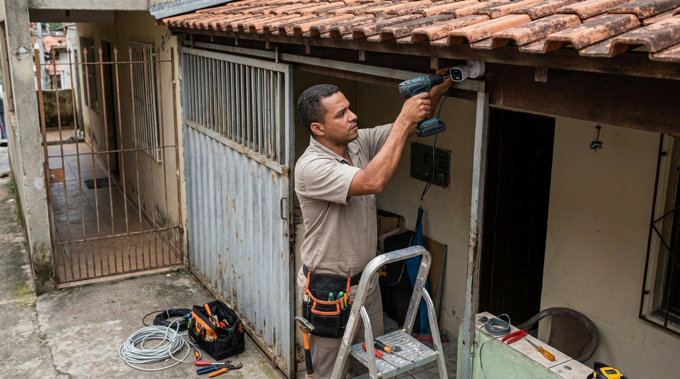 Instalação de Câmera Residencial no Centro, Feira de Santana‑BA